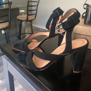 Madewell Suede Block Heels